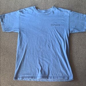 Adult Medium Blue Captain Fin T-shirt